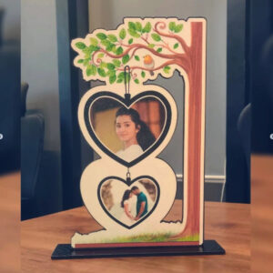 Best Couple Wooden Cutout Table Top Gift