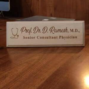 Best Gift For Doctors Professional Wooden Name Board