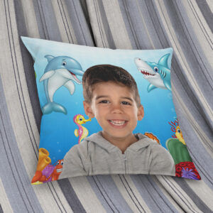 Personalised-Kids-Cushion-with-Aquatic-Theme